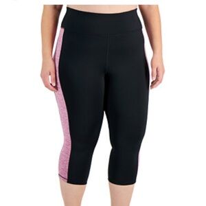 ID Ideology Plus Size Colorblocked Capri Leggings